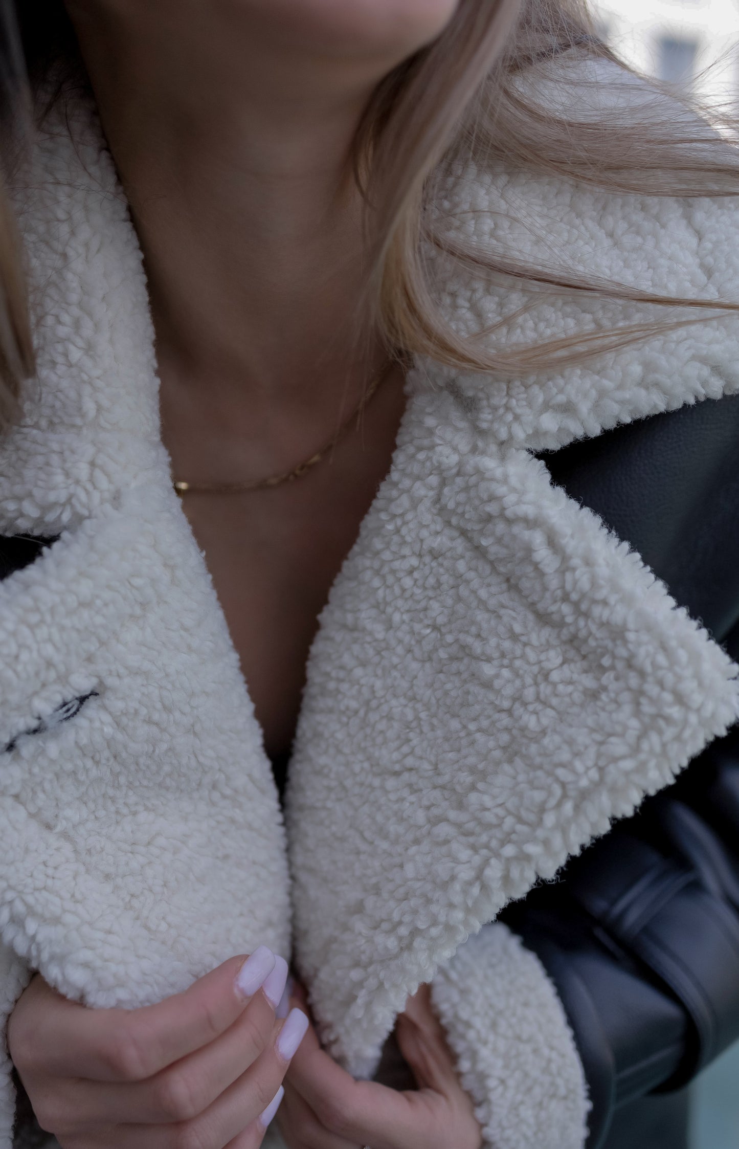 –Eco Shearling Jacket
