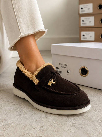 BAZHANA Leather Loafers