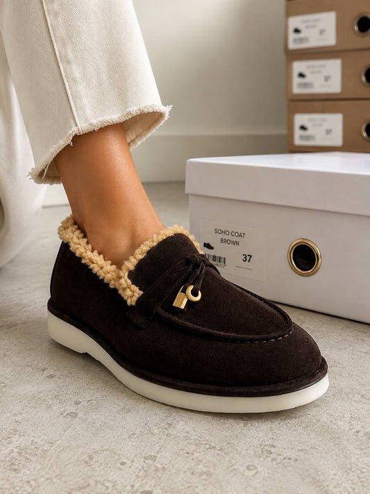 BAZHANA Leather Loafers