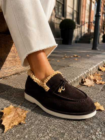 BAZHANA Leather Loafers