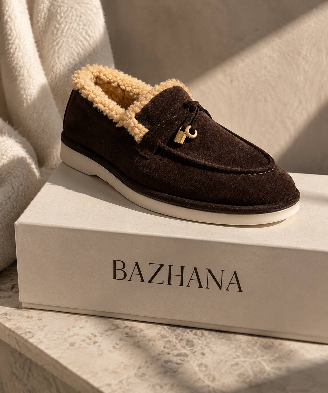 BAZHANA Leather Loafers