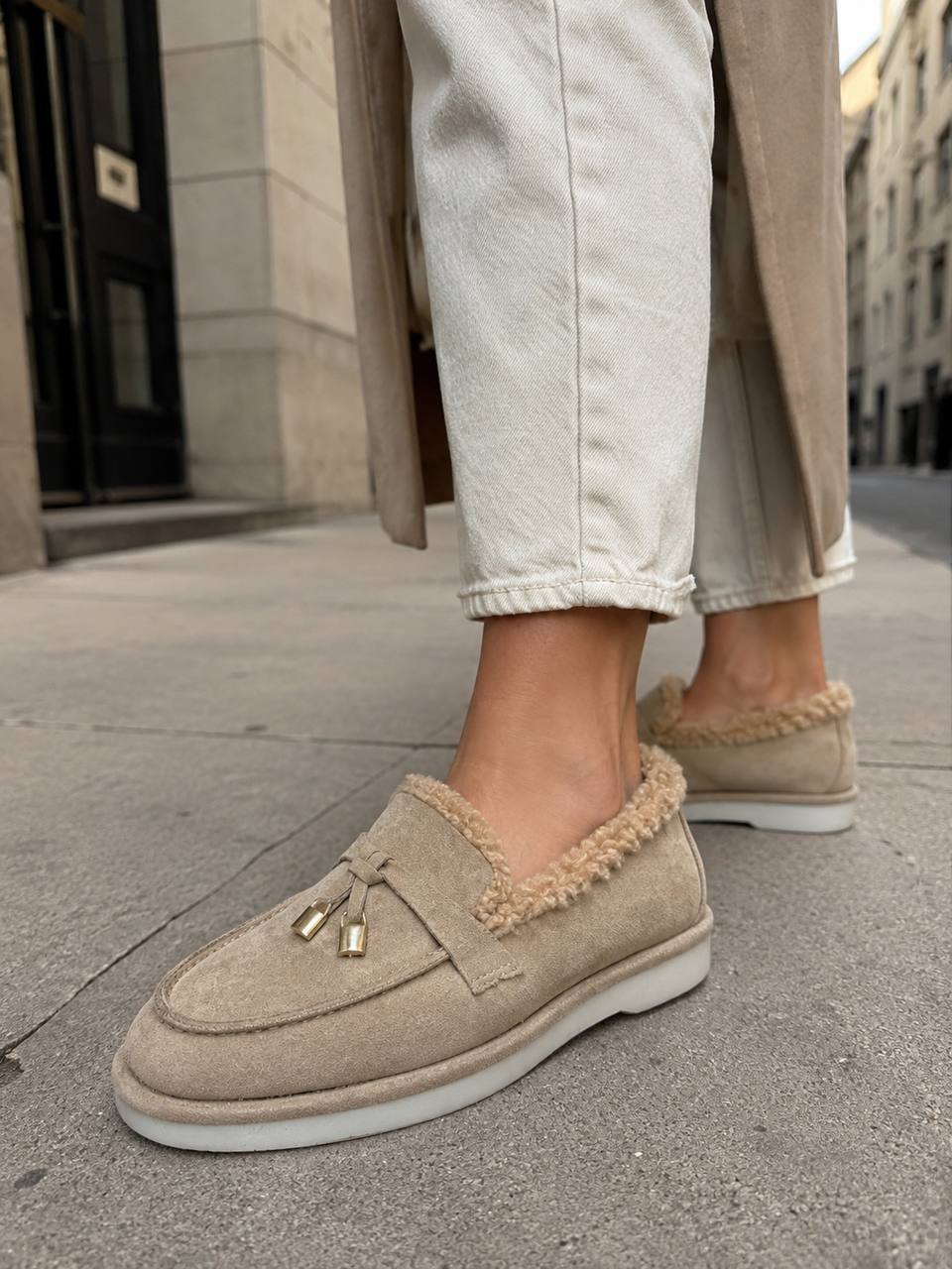 BAZHANA Leather Loafers