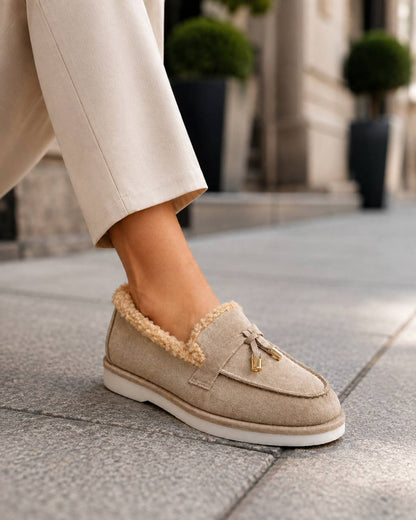 BAZHANA Leather Loafers