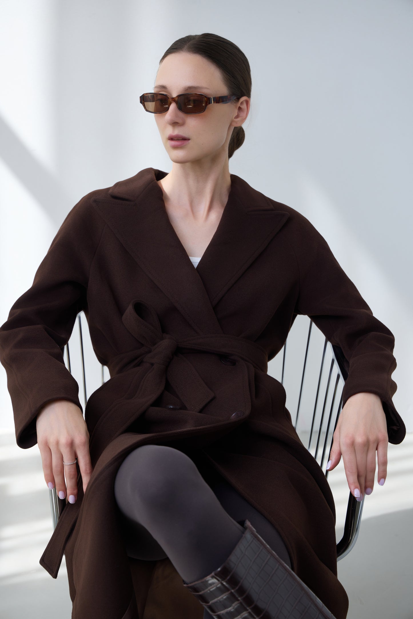 coat VESPERA with belt