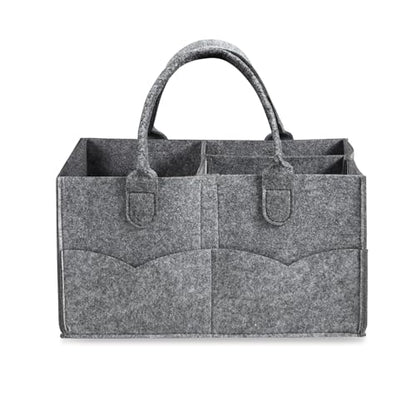 PandaEar Baby-Windel-Organizer für Babys Jungen Mädchen tragbarer Reise-Windel-Organizer Kinderzimmer-Caddy Korb für Babysachen zusammenklappbarer Baby-Organizer mit geteiltem Design